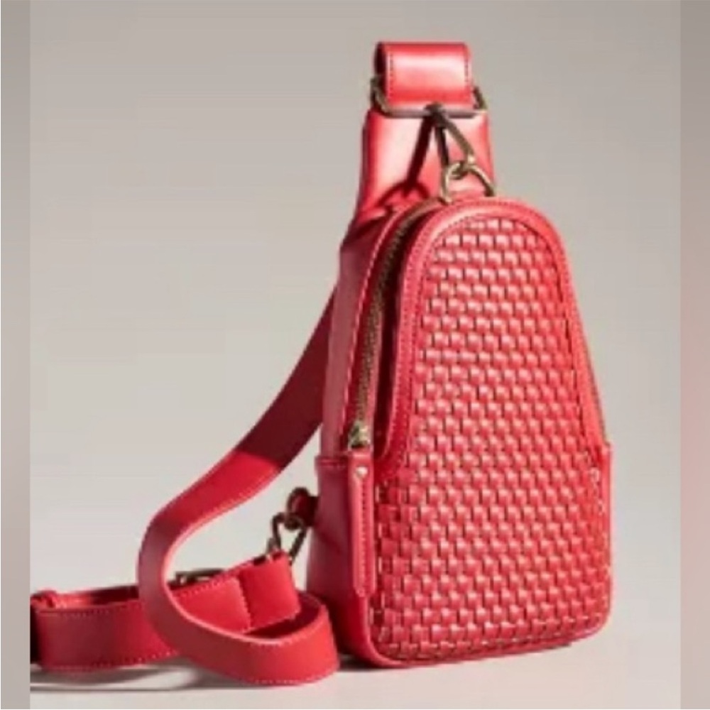 Anthropologie Woven Liberty Sling Bag